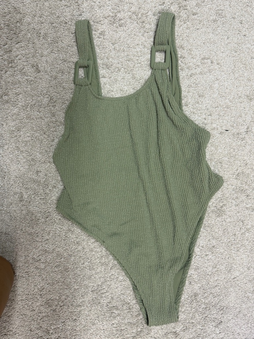 One-Piece Swimsuit in Olive Green